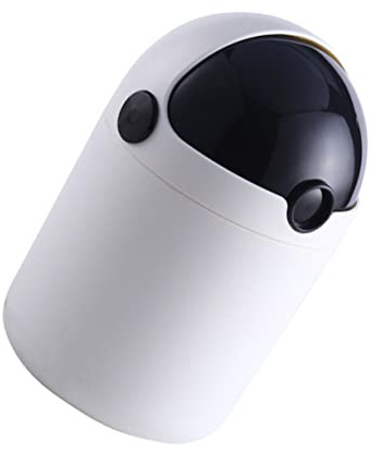 STOBOK Mini Poubelle Design Industriel Élégant Multifonction Noire en Plastique Anti-pression avec Couvercle Maison Comptoirs