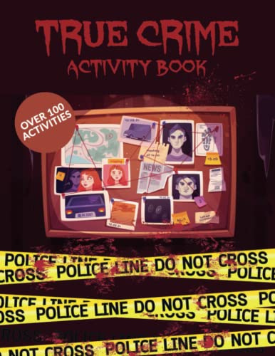 True Crime Activity Book - Word Search Puzzle, 100 Activities like Word Search, Mazes, Fallen Phases