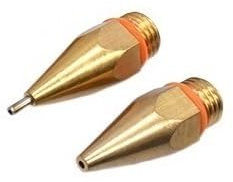 18 Pz/set Pistola for colla Ugello di rame Piccolo foro Lungo Corto Grande diametro Accessori for pistola for colla a caldo for inviare chiave/Copertura in gomma (Color : SET-8)