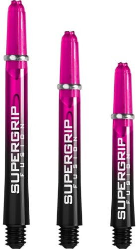 Harrows Supergrip Fusion Shafts - Verschiedene Ausführungen, 1 Set = 3 Stück (Pink, Midi)