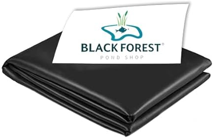 Black Forest Pond Shop TEICHFOLIE EPDM Folie 1.1mm 6mx8m Langlebige Teichabdichtung für Teich, Schwimmteich auch Ideal für Ihr Hochbeet im Garten UV- & Witterungsbeständig - 6x8 m