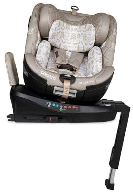 Cosatto All in All Ultra 360° Swivel Spin All Stage iSize Asiento de coche – Grupo 0 + 123, 0-36 kg, 0-12 años, 40-150 cm, ISOFIX, ERF, R129, Anti Escape (Whisper)