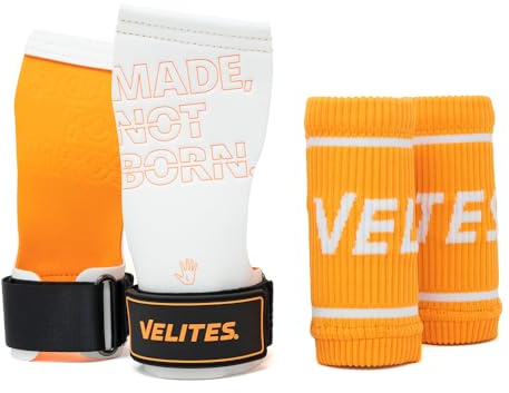 Velites I Quad Pro Manique de Musculation I Professionnel Cross Training ou Gymnastique I Convient à Toute Surface I S'utilise avec du magnésium I Comprend des Bandes Libres