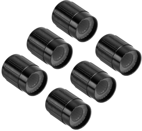 QUARKZMAN x 24 Stück 13mm Potentiometer-Knopf Aluminium-Drehregler Schwarz | für elektronische Geräte