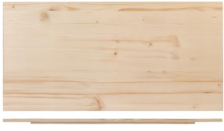 Home – Tavola Pasta in Legno Massello, 120x60 cm, Robusta e Stabile, con Gradino e Rinforzi Laterali