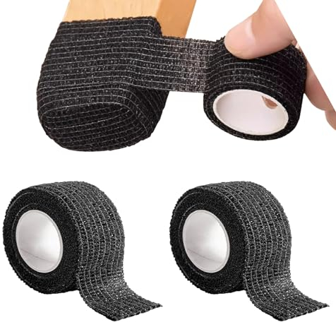 Misuyue 2 Rollen Stuhlbeinschoner, Chair Leg Floor Protectors, Möbelgleiter, Stuhlbein Bodenschoner für Stühle von Geräusche und Kratzer Beseitigen (1,96 x 177 Zoll, Schwarz)