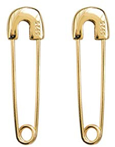 BOGEEL Exquisite Sicherheitsnadel-Ohrringe, Ohreinfädler, Punk-Rock, Sterlingsilber, schlicht, Punk, kleine Pin, Ohrstecker, Schmuck, Geschenke