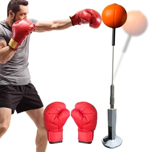 Boxsack für Reflexe – Boxsack für Fitnessstudio, Speed-Boxsack für Erwachsene und Kinder, Boxball-Übung für Reflex-Training, verstellbar