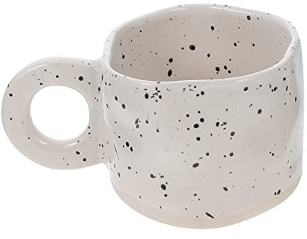 COLLBATH Kreative Koreanische Keramik-tasse Mit Rundem Mund Multifunktionaler Retro-kaffeebecher Für Kaffee Tee Milch Alltag Und Geschenk