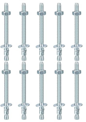Edelstahl Anker Spreizdübel Ankerbolzen für Wand, 3/8 x 2 3/4 Keilanker, 30 Stück, gut for Zement(1/4 x 3 1/4)