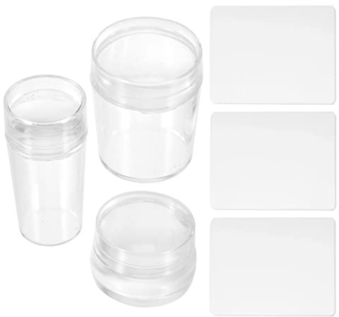 FRCOLOR 3sätze Stempel Nägel Nagelstempel Mit Schaber Diy-nagelkunststempel Wiederverwendbare Manikürestempel Manikürezubehör Für Nägel
