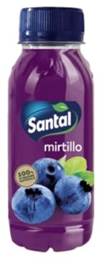Santal Mirtillo Zero Zuccheri Aggiunti 250 ml Confezione da 6 Bottiglie