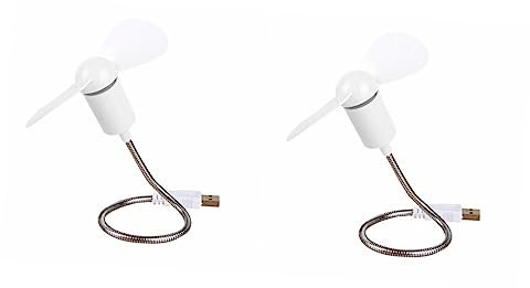 TOPBATHY 2 Ensembles Mini-ventilateur Usb Ventilateur Pliable Usb s Voiture Gadgets De Bureau Avec Cou Flexible D'ordinateur Portable 4 Pièces * 2