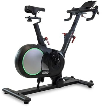 IONFITNESS Smart Bike Tourmalet Alpine – Schwungmasse 16 kg – 16 Steigungsstufen – 8 Gefällestufen – LCD – Benutzergewicht 110 kg – Apps – Bluetooth FTMS