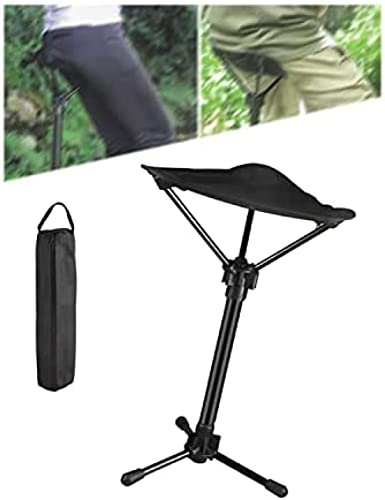 Teleskophocker - Leichter Klappstuhl für Camping & Angeln - Höhenverstellbarer Einbein-Stativsitz - Kompaktes & tragbares Design
