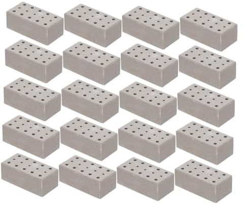 VICASKY 30pièces Lot de Mini Briques pour Aménagement Paysager Accessoires De Jardin Jouets pour Maison De Poupée Bricolage Briques