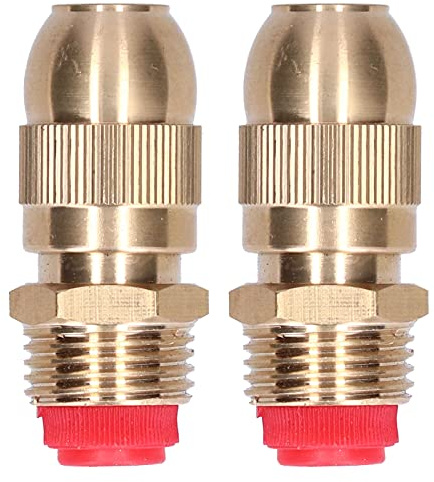 Leapiture 2pcs Sprinkler Bose G1 / 2 Pouces Garden d'irrigation mâle Spray têtes arrosage réglable Sprinkler pour Jardins pelouses Ceintures Vertes