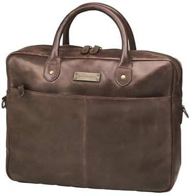 DRAKENSBERG Aktentasche Herren Leder 'Hugo' hochwertige 16 Laptoptasche für Business und Reise