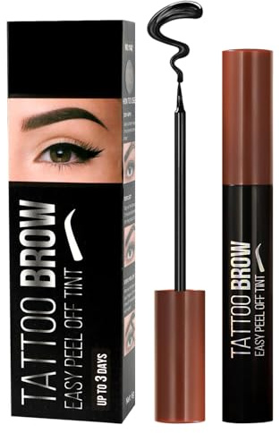 MOTIBACK Teinture pour sourcils Tattoo Brow Gel Teinture Peel Off Waterproof N° Noir Naturel 30 g
