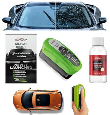 Clear Vision 2.0 Scheibenreiniger Auto, Ölfilm Reinigungsbürste 150 ml, Automotive Oil Film Cleaning Brush, für klare Sicht bei Regen, Nebel & Nacht