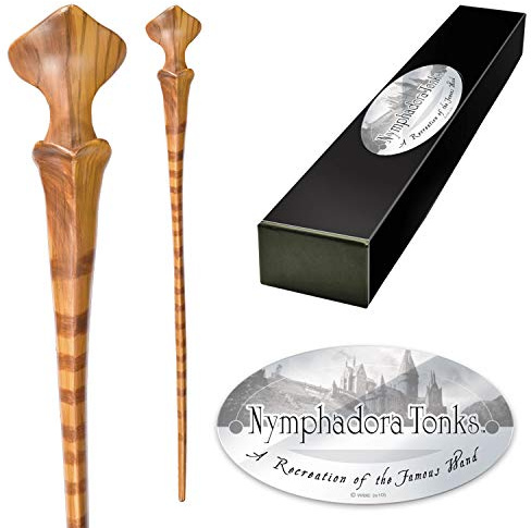The Noble Collection - Nymphadora Tonks Character Wand - 14.9in (38cm) Harry Potter Wand with Metal Name Tag - Harry Potter Film Set Movie Props Wands, NN8250, Mehrfarbig, Einheitsgröße