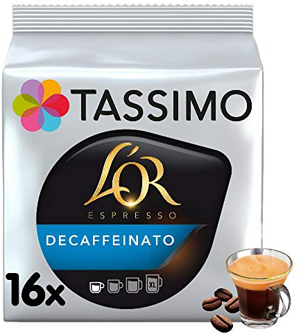 Tassimo L'OR Espresso Decaffeinato Coffee Pods x16 (Pack of 5, Total 80 Drinks)