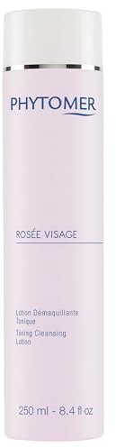 PHYTOMER Rosée Visage Face Toning Cleansing Lotion | All in One Cleanser, Makeup Remover & Toner | Gentle, Alcohol-Free Formula with Rose Water for Soft, Supple Skin (250 ml)