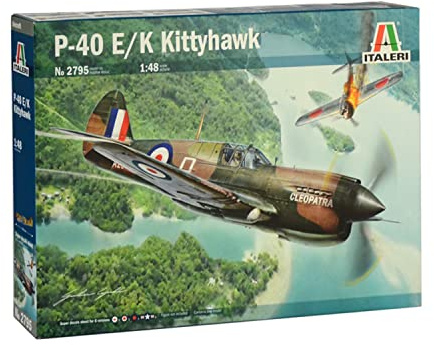 Italeri 2795 P-40 E/K Kittyhawk Scala 1:48, modellismo, Model Kit, Aerei, plastica