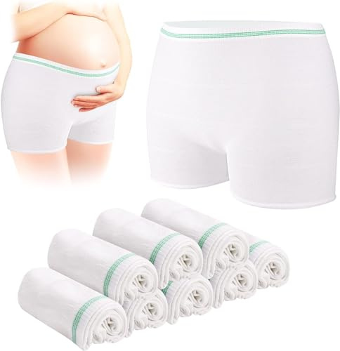 Carer 8er-Pack Nahtlose elastische Umstandsunterhosen Postpartum-Unterwäsche für Schwangerschaft, Kaiserschnitt, Inkontinenz, weich und komfortabel