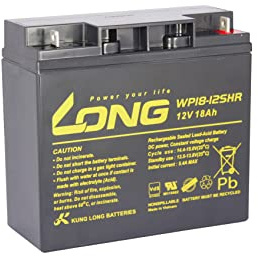 Akku Long Rasenmäher 18Ah 12V Akku AGM Blei Batterie Aufsitzmäher WP18-12