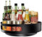 StarryTiger Lazy Susan Plato Giratorio de 360°, Organizador Giratorio de Acero para Nevera, Cocina, Salón, Dormitorio, Plato Giratorio Organizador Especias, Fácil de Limpiar, 22x22x5cm
