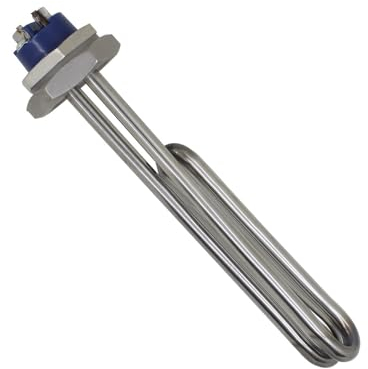 SSIMOO SUS304 DN25 1 BSP 32mm Thread 220v/380v 1KW/2KW/3KW/4KW Tube Heater Immersion Water Heating Element kindly (Color : 3kw 260mm)