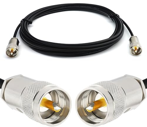 RANGEFUL 4m PL259 auf PL259 UHF RG58 Koaxialkabel — Wetterfestes Verlustarmes Verlängerungskabel — PL Antennenkabel für CB Funk HAM Funkgerät SWR Antennen Amateurfunk