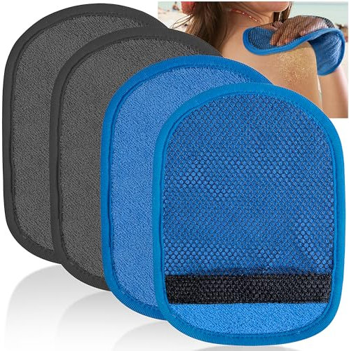 codree Beach Sand Mitt - 4 Pcs Soft Coral Fleece Sand Remover for Beach Activities, Volleyball, Sandboxes