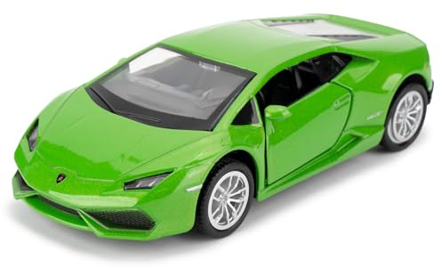 imtfzct 1/36 Lamborghini Huracan LP610-4 Modellauto, Spielzeugauto aus legiertem Stahl mit Rückzugsfunktion, Autogeschenke für Jungen und Mädchen (grün)