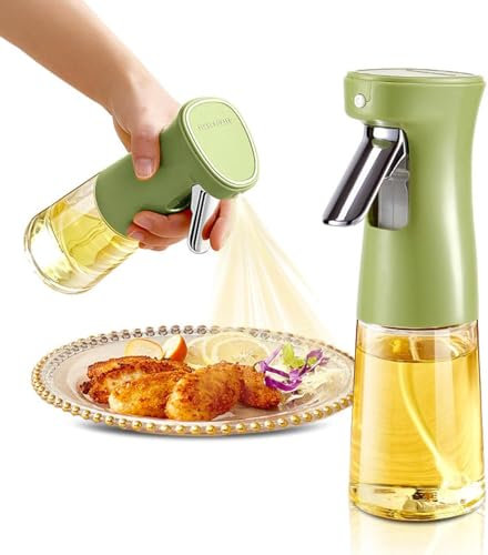 Insystem “Dispensador de Aceite Spray 240 ml – Pulveriza Aceite Spray, Vaporizador para Cocina, Rociador para Aceite de Oliva, Dosificación Precisa para Freír, Asar y Ensaladas
