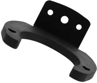 JEWEDECO Hakenleiste für Drahtlose Mikrofone aus Eisen und Silikon Platzsparende Mikrofon Wandhalterung mit Schutzfunktion für Kabellose Handmikrofone