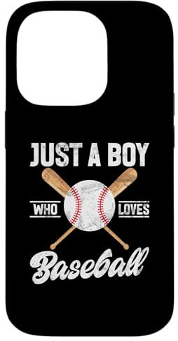 Coque pour iPhone 14 Pro Lanceur de baseball Just A Boy Who Loves Baseball Player