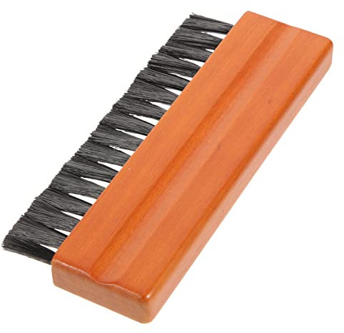HOMSFOU Schallplattenbürste Zum Entfernen Von Tragbare Handreinigungsbürste Für Schallplatten Und Holzgriff Mit Weichen Borsten Für Schutz Und Langlebigkeit
