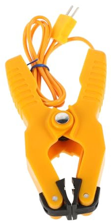 OUNONA K-type Thermocouple Temperature Clamp Hvac Pipe Jaw Clip 40℃ to 400℃ High Precision Thermometer Lead Clamp for Industrial Temperature Measurement