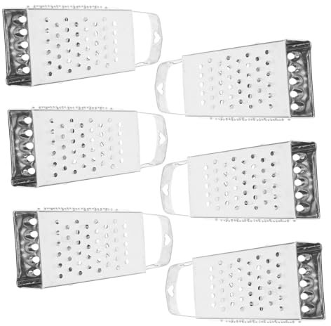 AUTSUPPL 6pezzi Grattugia Mini Acciaio Inossidabile Facce Affettaverdure Multifunzionale Per Formaggi Aglio Carote e Altro Utensile Da Cucina Compatto e Facile Da Usare
