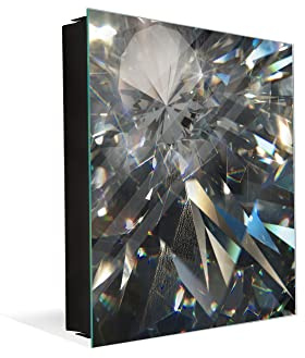 Caja de almacenamiento para llaves con panel frontal de cristal serie KN10