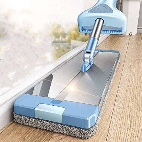 Msuiiixcccc Mop Cleaning Floor Squeeze For Wash Home And Kitchen Aluminum Head Rotary Dry House Window Wiper Squeegee Flat Dust Brush