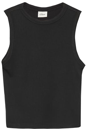 s.Oliver Verkürztes Slim-Fit-Top mit Rippstruktur