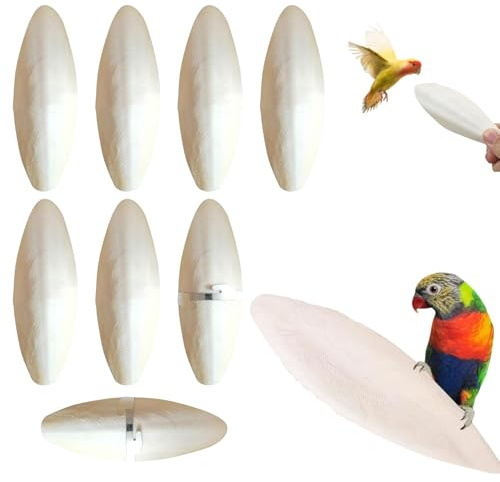 Cutiolly Sepiaschalen,8pcs Sepiaschalen Papageien,Sepia Schale,Kauspielzeug Vögel,Kauen Spielzeug,Tintenfisch Sepia Knochen,Sepia Knochen für Papageien Vögel Reptilien Schildkröten Schnecken