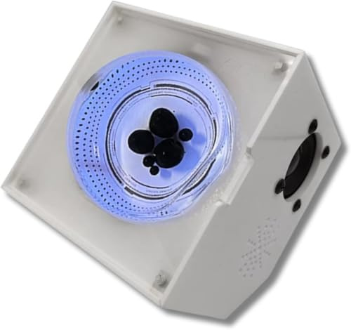 Flytande högtalare, ljudvisualisering, tekniskt utseende, färgglada lampor, 5000 mAh lång batteritid, smart högtalare med dubbla lägen, Bluetooth-subwooferhögtalare(White)