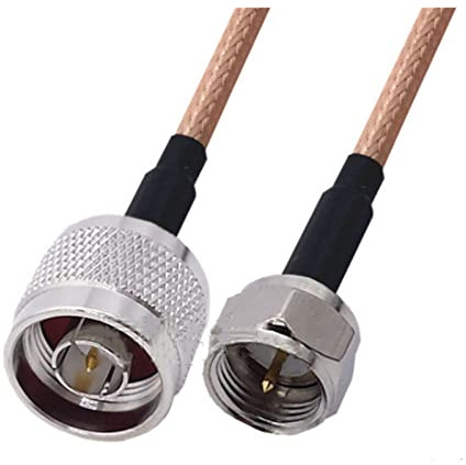 QSBVSO N a f. Jack femmina e spina maschile RG316. Cavo Rf. Adattatore Coassiale Jumper Pigtail RG-316. Prolunga(1m,1NM-FM)