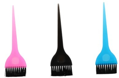ELAYARD 6 pièces Lot de Pinceaux Teinture Cheveux Brosses Démêlantes Légères avec Manche Confortable pour Coiffure DIY à Domicile et Salon Professionnel Noirs Bleus Roses