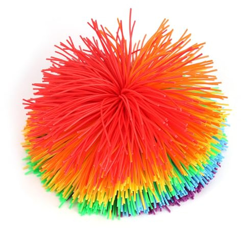 OEBUAFI Balle Jouet Sensorielle Colorée en Silicone pour Soulager Le Stress, Visuels Accrocheurs, Matériau de qualité Supérieure, 1 Pièce - Convient pour Le Jeu et la Relaxation