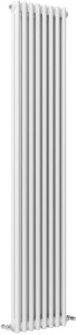 SLINE SANITARY Traditional 2 Column Cast Iron Style Radiator Vertical White 1800x380mm